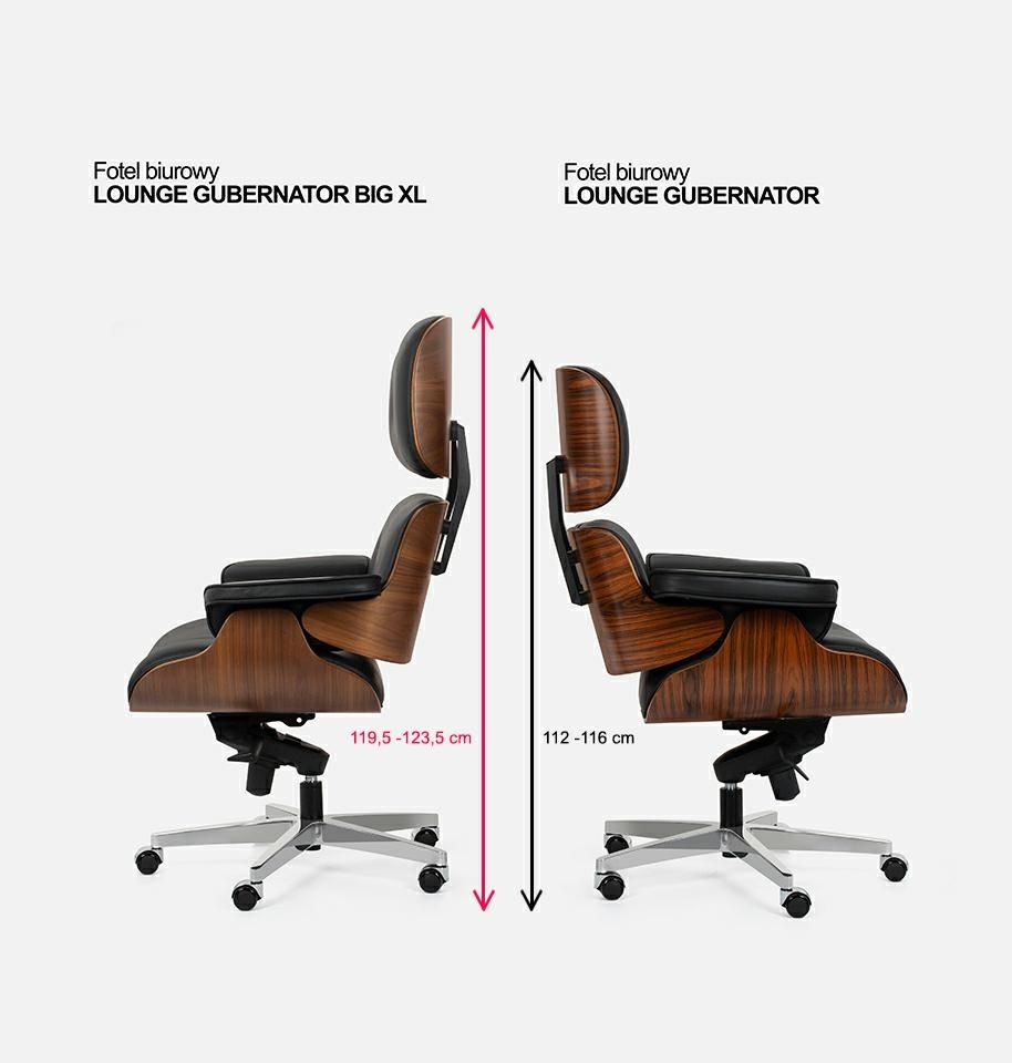 duży fotel biurowy gubernator big xl czarny orzech